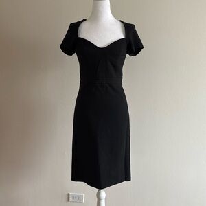 Diane Von Furstenberg Black Knee Length Dress